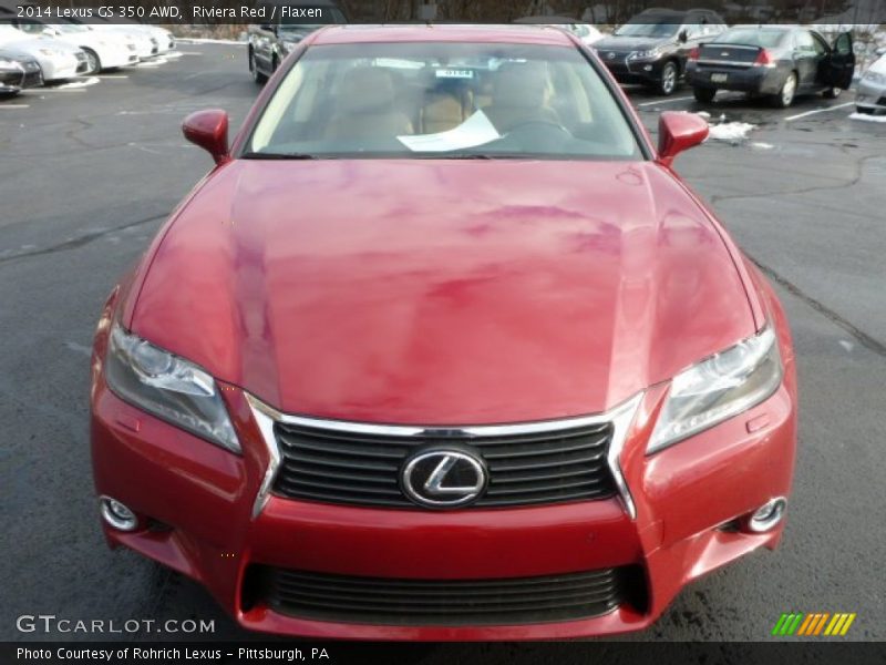 Riviera Red / Flaxen 2014 Lexus GS 350 AWD