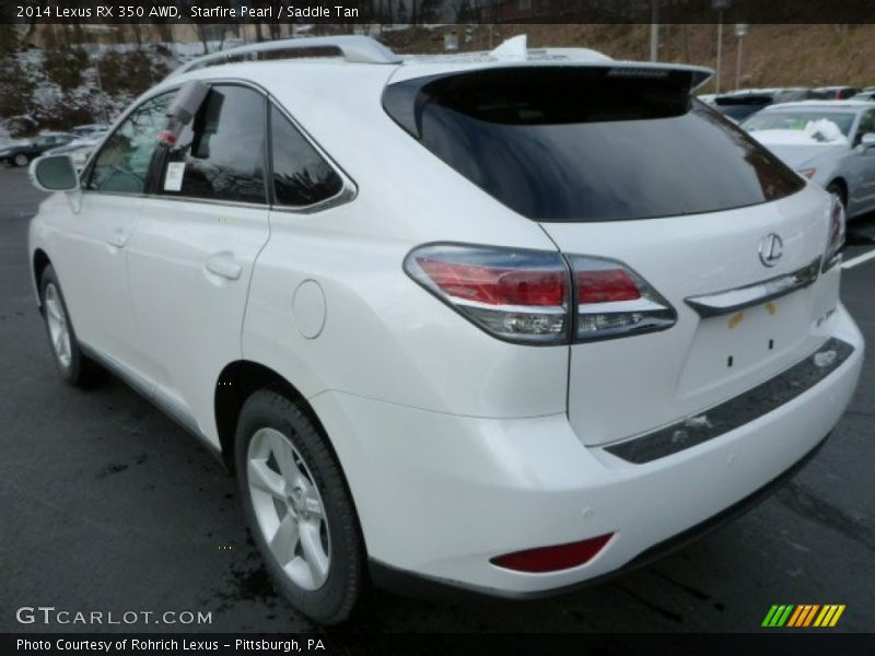 Starfire Pearl / Saddle Tan 2014 Lexus RX 350 AWD