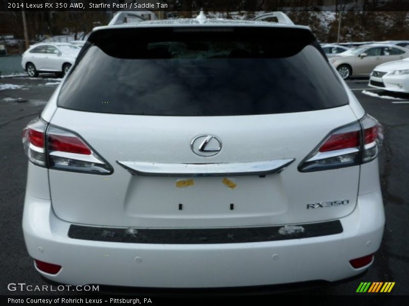 Starfire Pearl / Saddle Tan 2014 Lexus RX 350 AWD