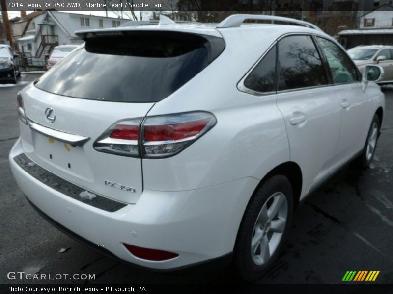 Starfire Pearl / Saddle Tan 2014 Lexus RX 350 AWD