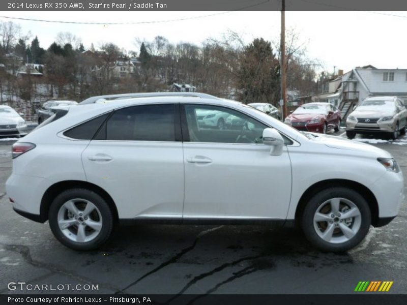 Starfire Pearl / Saddle Tan 2014 Lexus RX 350 AWD