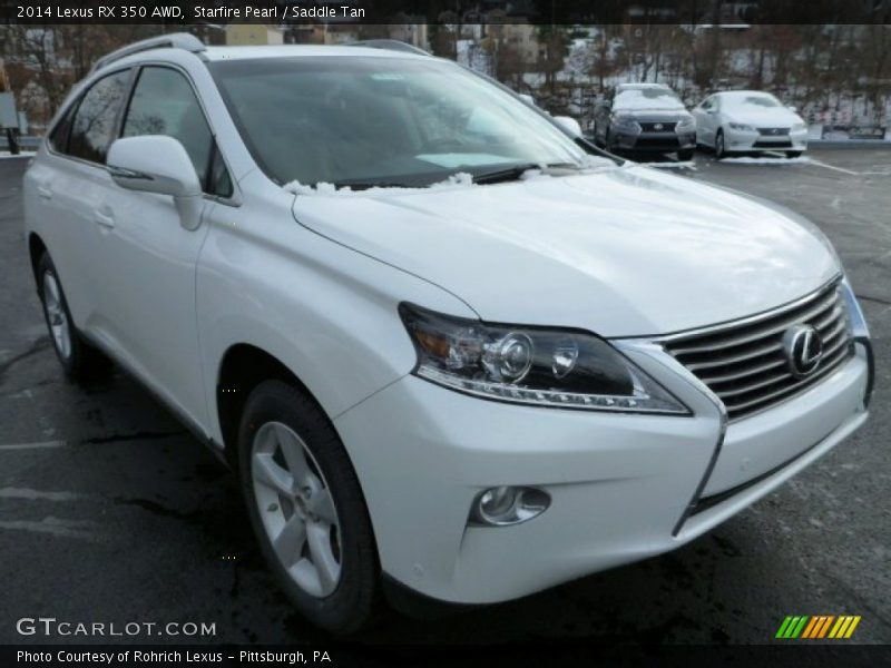 Starfire Pearl / Saddle Tan 2014 Lexus RX 350 AWD