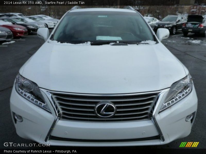 Starfire Pearl / Saddle Tan 2014 Lexus RX 350 AWD