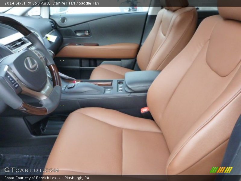 Starfire Pearl / Saddle Tan 2014 Lexus RX 350 AWD