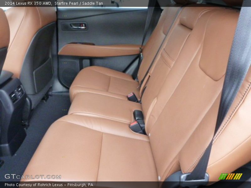 Starfire Pearl / Saddle Tan 2014 Lexus RX 350 AWD