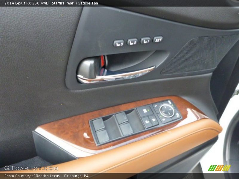 Starfire Pearl / Saddle Tan 2014 Lexus RX 350 AWD