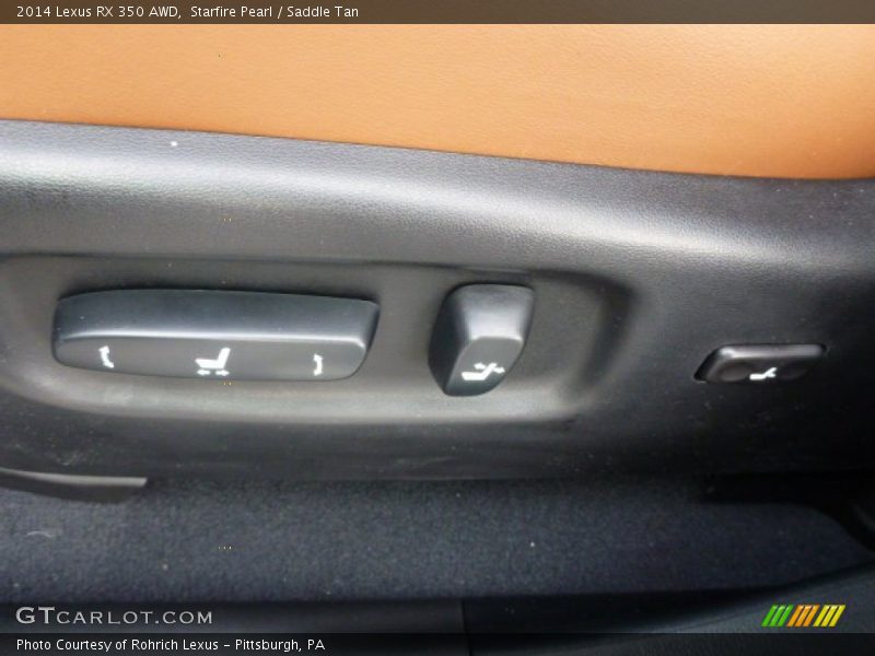 Starfire Pearl / Saddle Tan 2014 Lexus RX 350 AWD