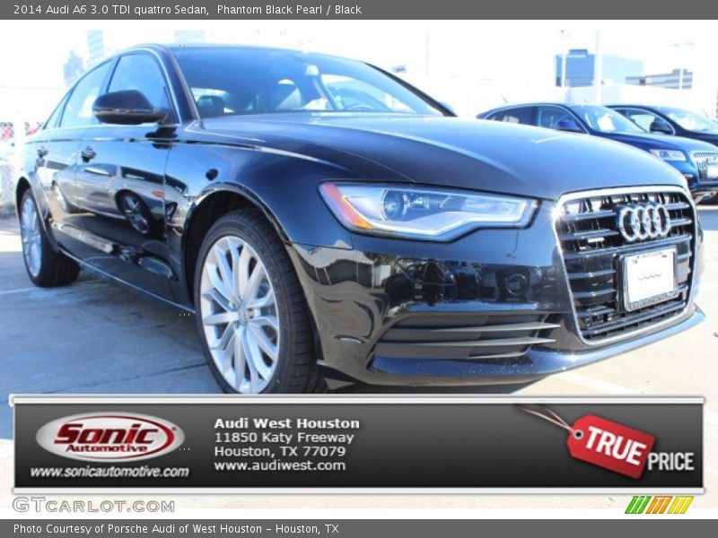 Phantom Black Pearl / Black 2014 Audi A6 3.0 TDI quattro Sedan