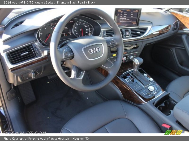 Phantom Black Pearl / Black 2014 Audi A6 3.0 TDI quattro Sedan