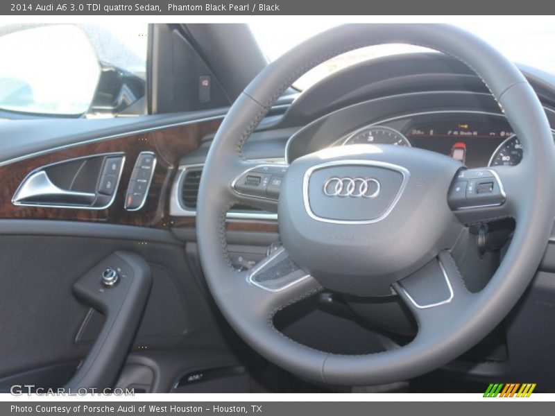 Phantom Black Pearl / Black 2014 Audi A6 3.0 TDI quattro Sedan