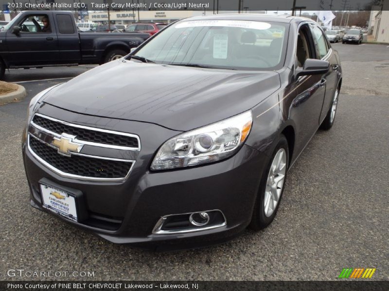 Taupe Gray Metallic / Cocoa/Light Neutral 2013 Chevrolet Malibu ECO