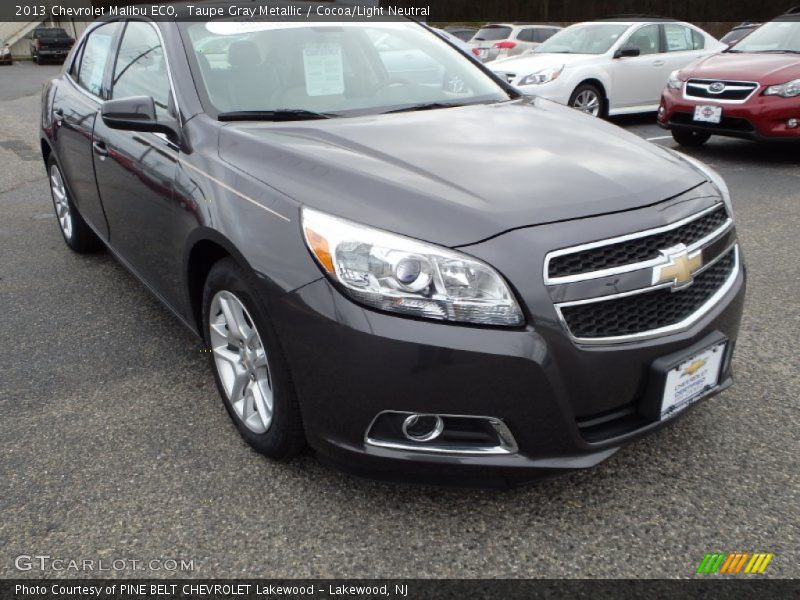 Taupe Gray Metallic / Cocoa/Light Neutral 2013 Chevrolet Malibu ECO