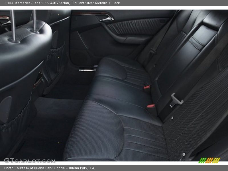 Brilliant Silver Metallic / Black 2004 Mercedes-Benz S 55 AMG Sedan