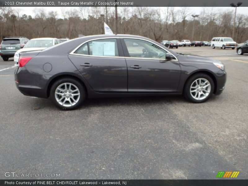 Taupe Gray Metallic / Cocoa/Light Neutral 2013 Chevrolet Malibu ECO