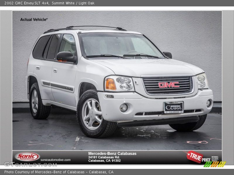 Summit White / Light Oak 2002 GMC Envoy SLT 4x4