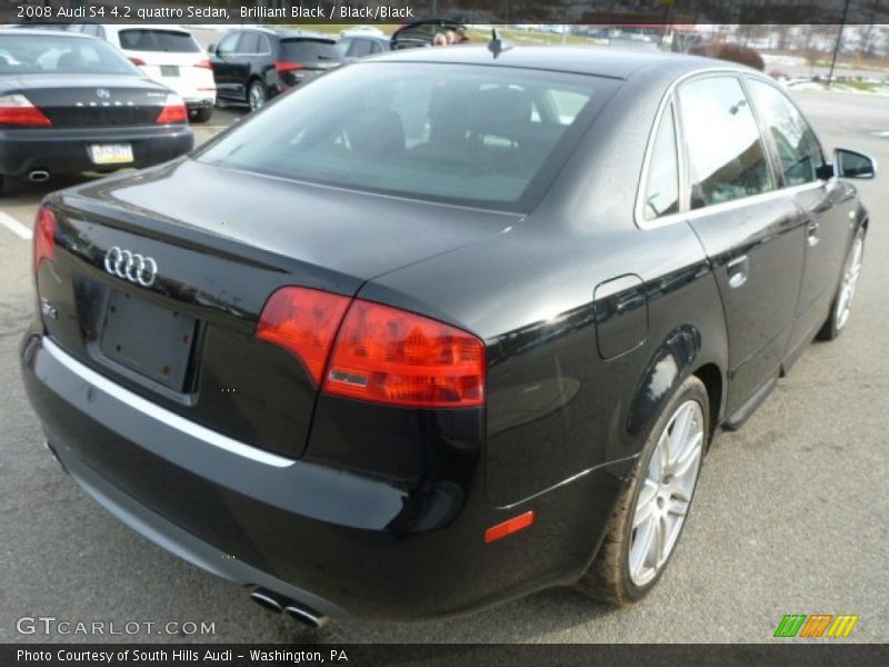 Brilliant Black / Black/Black 2008 Audi S4 4.2 quattro Sedan