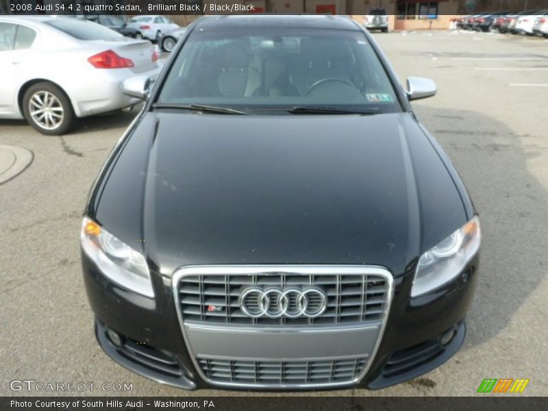 Brilliant Black / Black/Black 2008 Audi S4 4.2 quattro Sedan