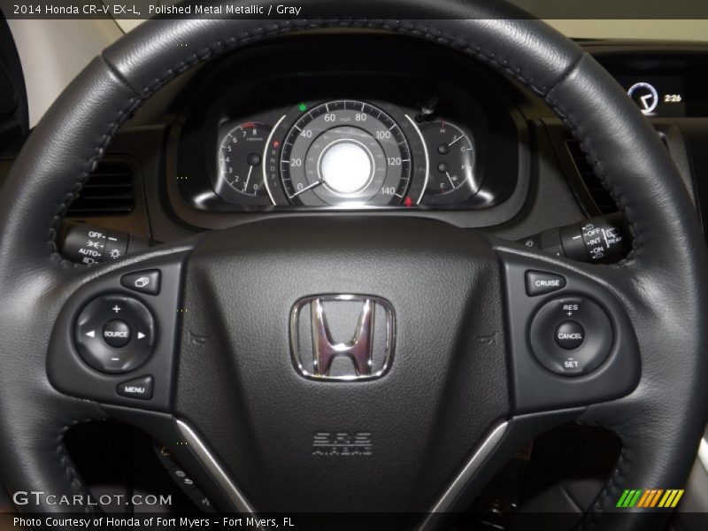 Polished Metal Metallic / Gray 2014 Honda CR-V EX-L