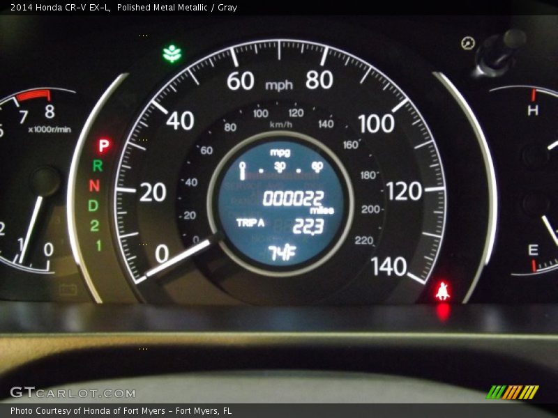 Polished Metal Metallic / Gray 2014 Honda CR-V EX-L
