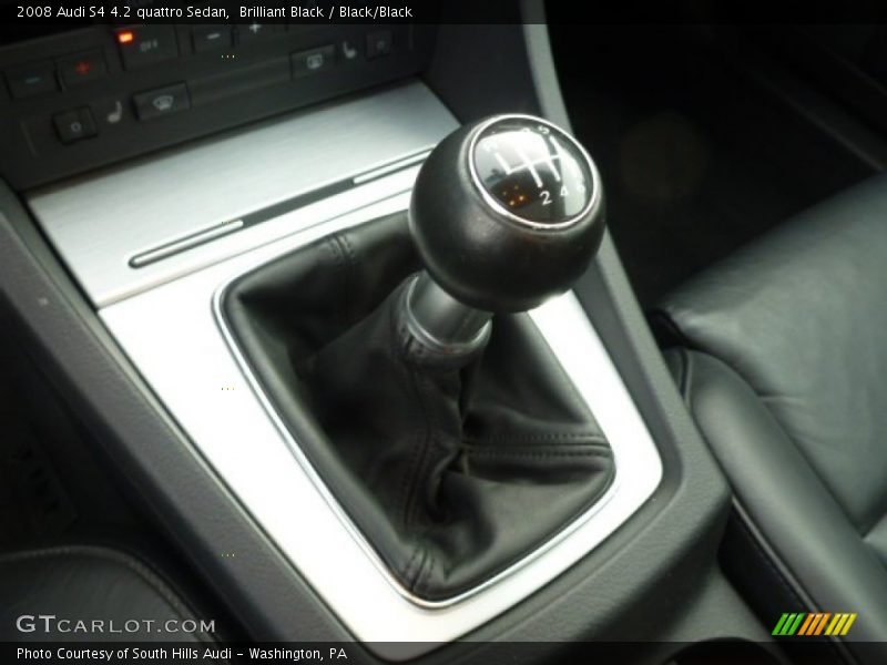 Brilliant Black / Black/Black 2008 Audi S4 4.2 quattro Sedan