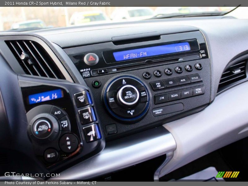 Milano Red / Gray Fabric 2011 Honda CR-Z Sport Hybrid