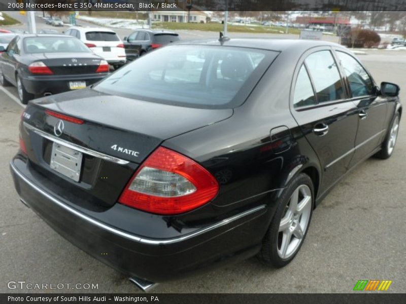 Black / Black 2008 Mercedes-Benz E 350 4Matic Sedan