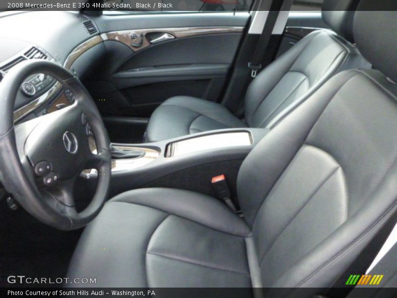 Black / Black 2008 Mercedes-Benz E 350 4Matic Sedan