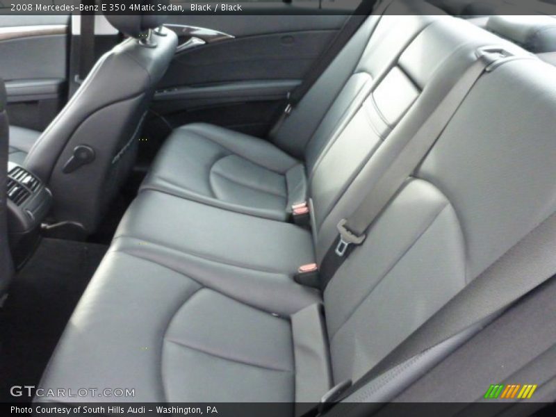 Black / Black 2008 Mercedes-Benz E 350 4Matic Sedan