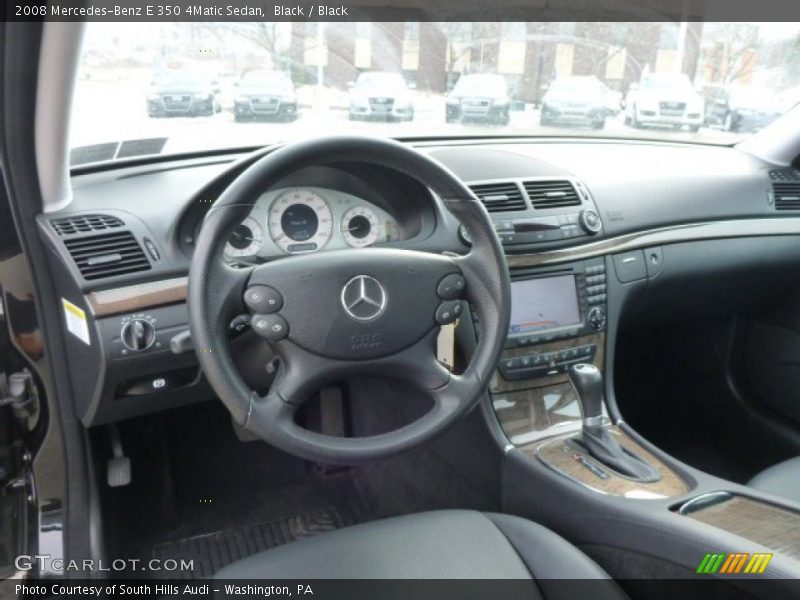Black / Black 2008 Mercedes-Benz E 350 4Matic Sedan