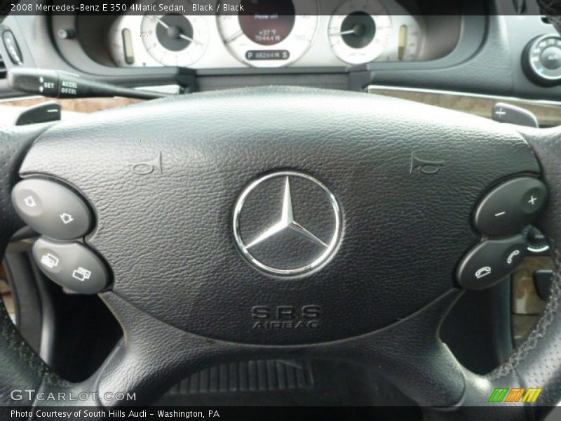 Black / Black 2008 Mercedes-Benz E 350 4Matic Sedan