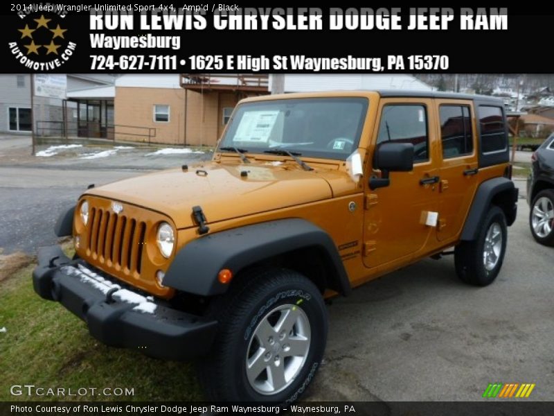 Amp'd / Black 2014 Jeep Wrangler Unlimited Sport 4x4