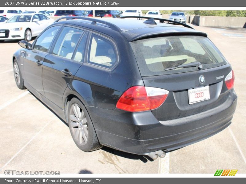 Black Sapphire Metallic / Grey 2007 BMW 3 Series 328i Wagon