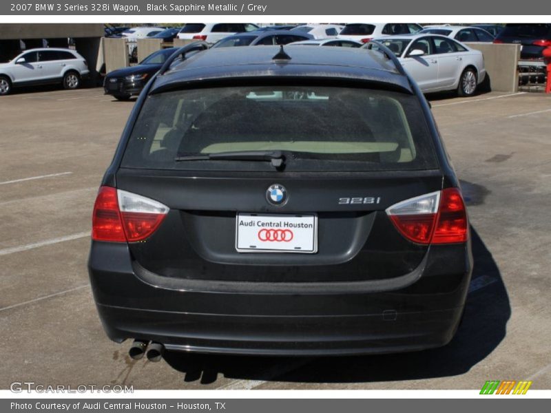 Black Sapphire Metallic / Grey 2007 BMW 3 Series 328i Wagon