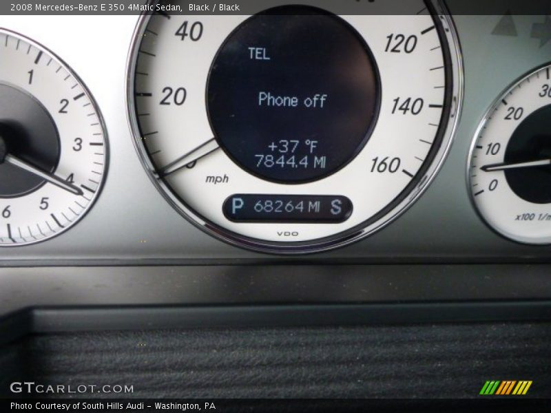 Black / Black 2008 Mercedes-Benz E 350 4Matic Sedan