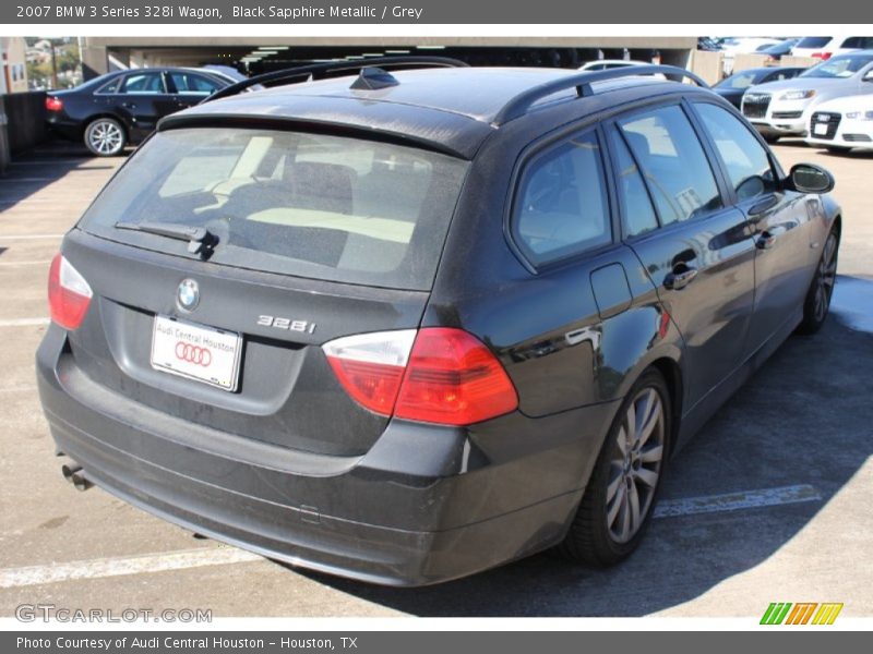 Black Sapphire Metallic / Grey 2007 BMW 3 Series 328i Wagon