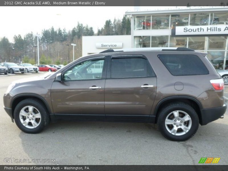 Medium Brown Metallic / Ebony 2012 GMC Acadia SLE AWD