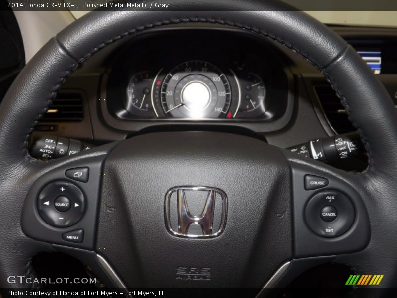 Polished Metal Metallic / Gray 2014 Honda CR-V EX-L