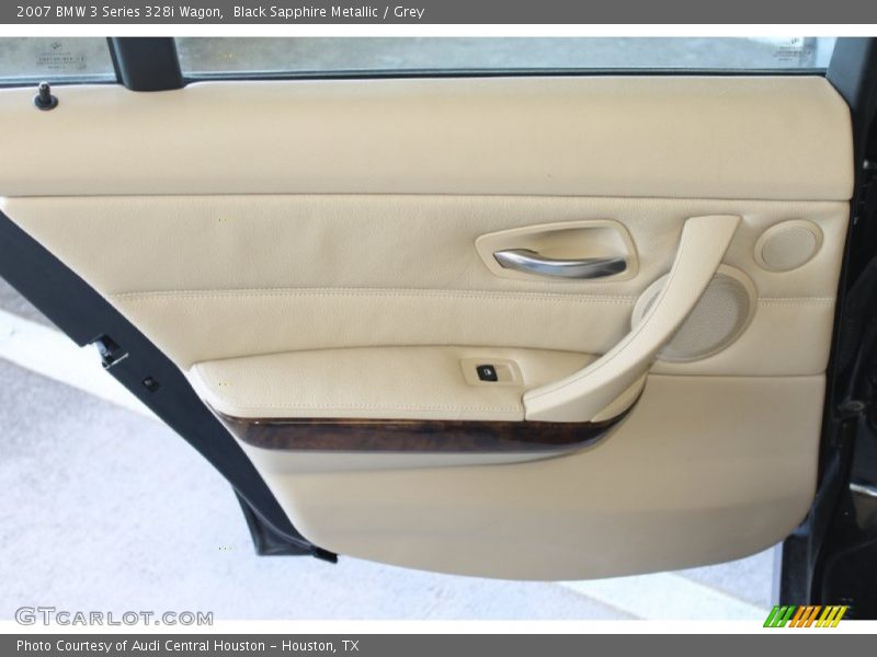 Black Sapphire Metallic / Grey 2007 BMW 3 Series 328i Wagon