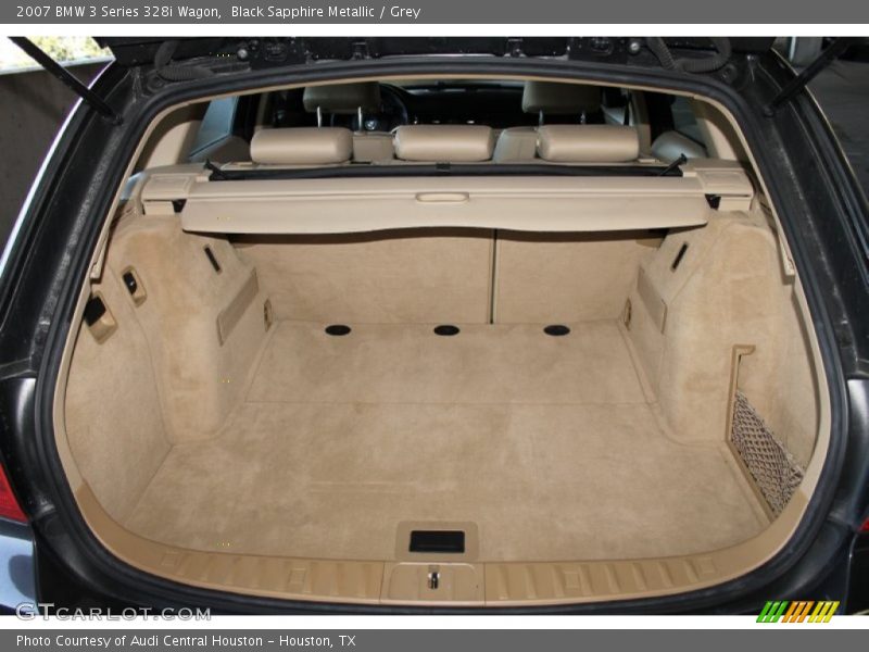 Black Sapphire Metallic / Grey 2007 BMW 3 Series 328i Wagon