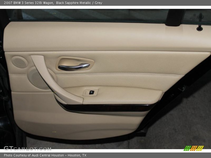Black Sapphire Metallic / Grey 2007 BMW 3 Series 328i Wagon