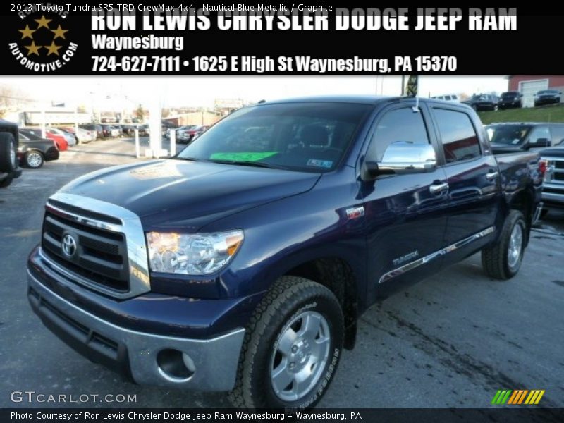 Nautical Blue Metallic / Graphite 2013 Toyota Tundra SR5 TRD CrewMax 4x4