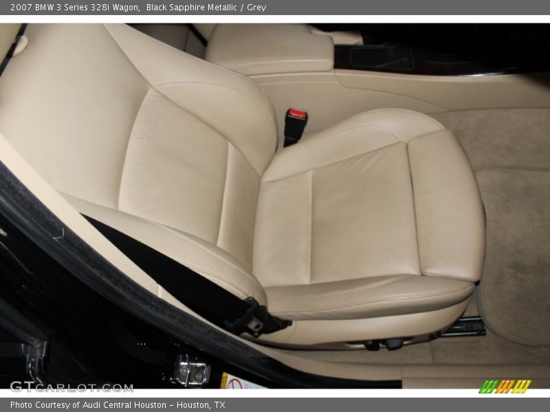 Black Sapphire Metallic / Grey 2007 BMW 3 Series 328i Wagon