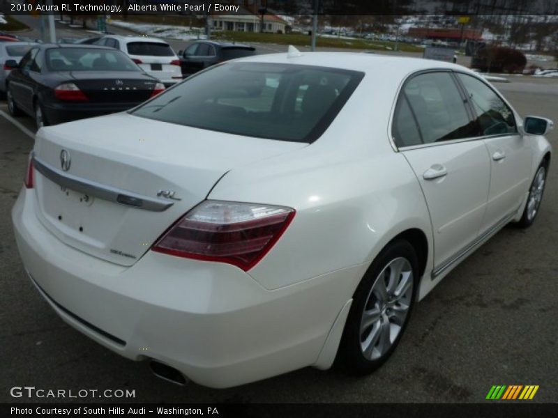 Alberta White Pearl / Ebony 2010 Acura RL Technology