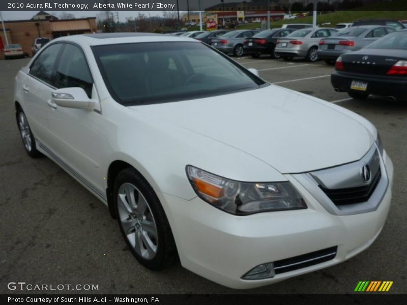 Alberta White Pearl / Ebony 2010 Acura RL Technology
