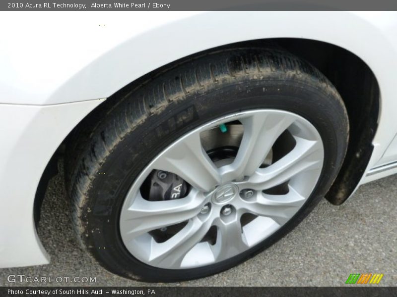 Alberta White Pearl / Ebony 2010 Acura RL Technology
