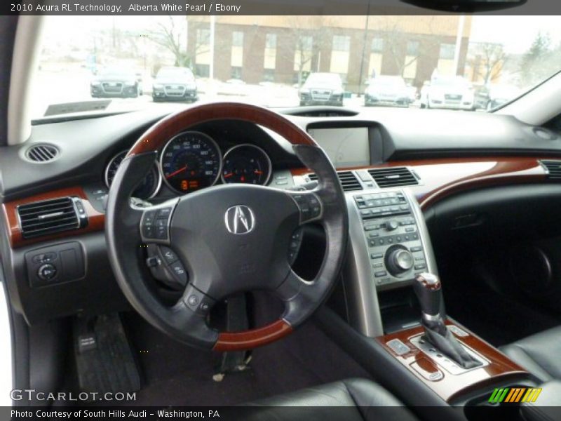 Alberta White Pearl / Ebony 2010 Acura RL Technology