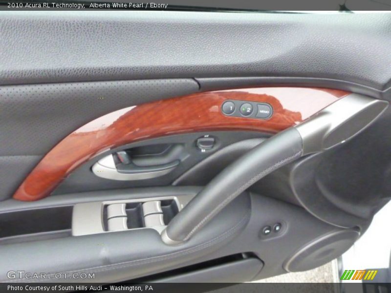 Alberta White Pearl / Ebony 2010 Acura RL Technology