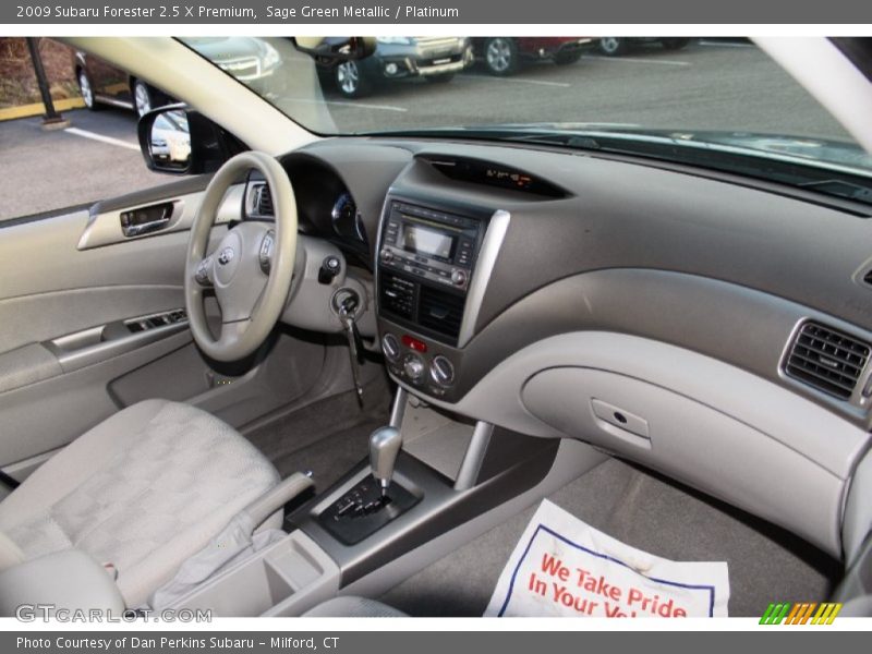 Sage Green Metallic / Platinum 2009 Subaru Forester 2.5 X Premium