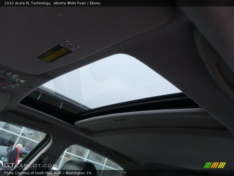Alberta White Pearl / Ebony 2010 Acura RL Technology