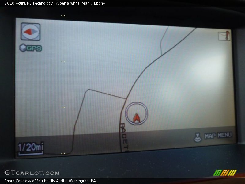 Alberta White Pearl / Ebony 2010 Acura RL Technology